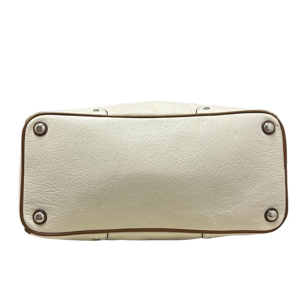 Coach Mickie Satchel in Spectator Leather #F37679 New in Silver/Chalk/Saddle